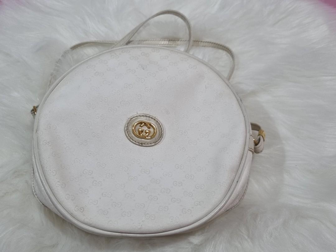 Vintage white gucci purse hotsell