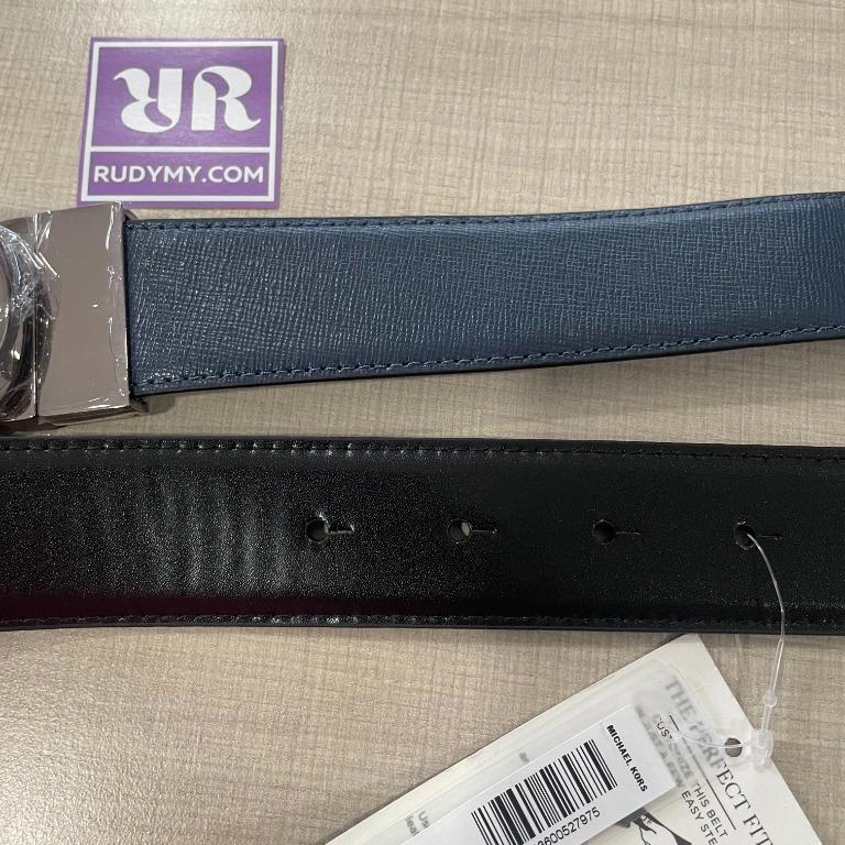Michael kors belt mens on sale navy