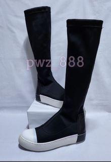 RICK OWENS Thigh Cut Sneakers Approximately Size 37