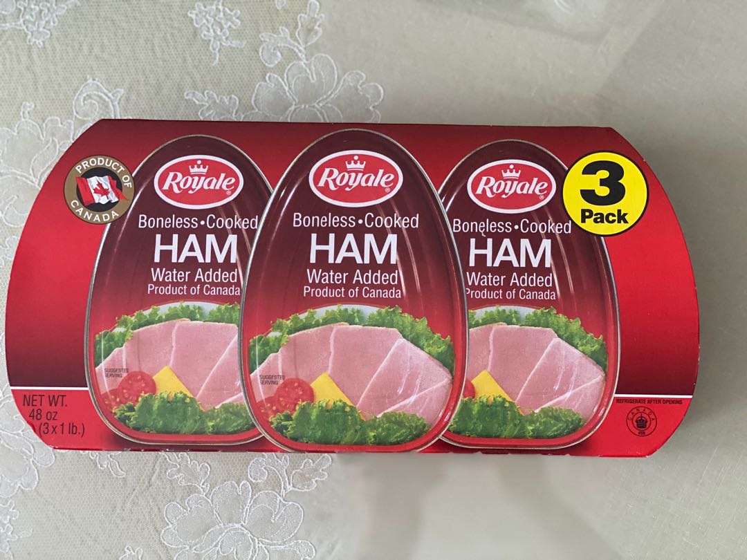 Royale Boneless Cooked Ham Pack of 3, Food & Drinks, Packaged & Instant