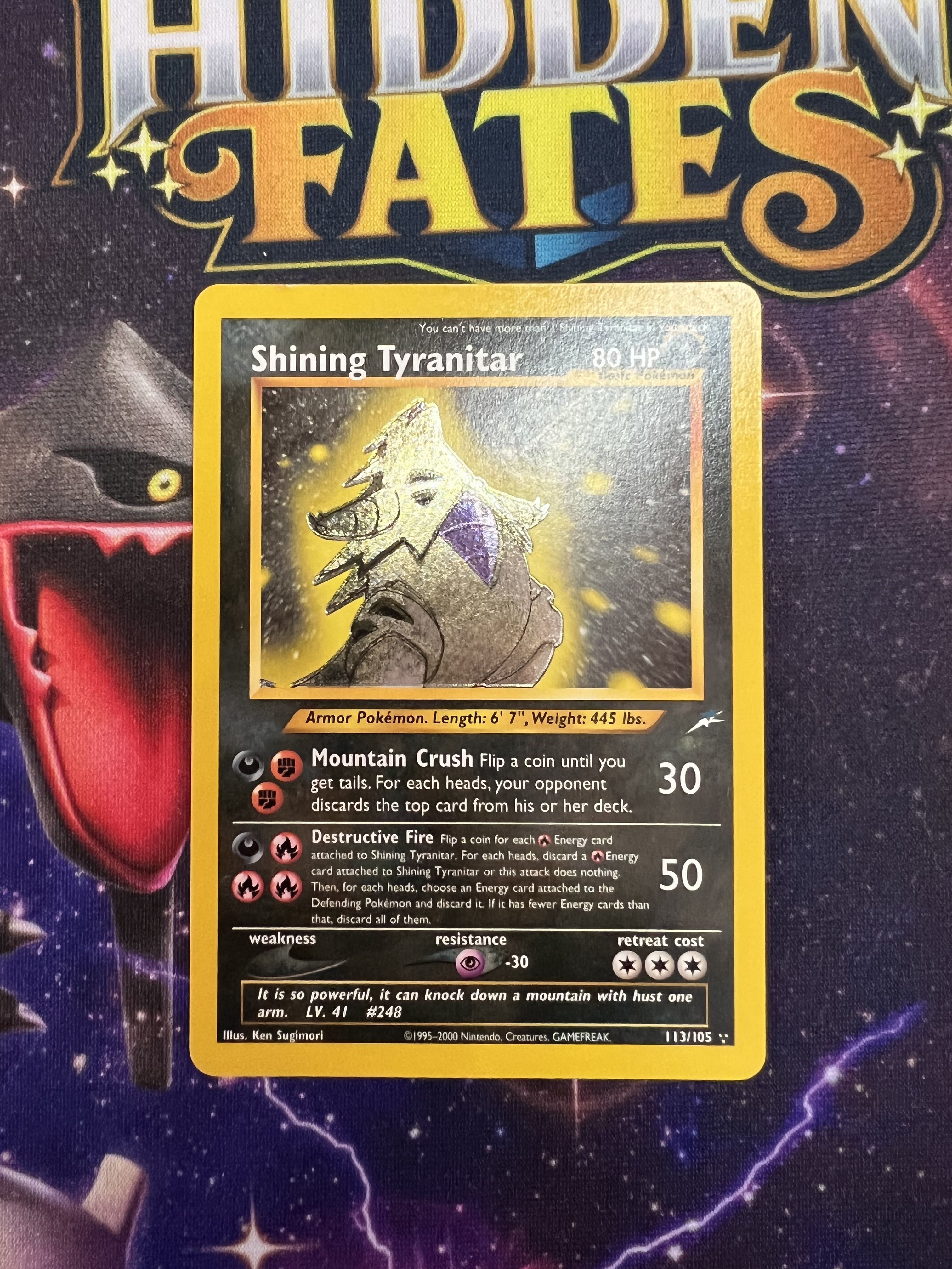 Shining Tyranitar, Hobbies & Toys, Toys & Games on Carousell