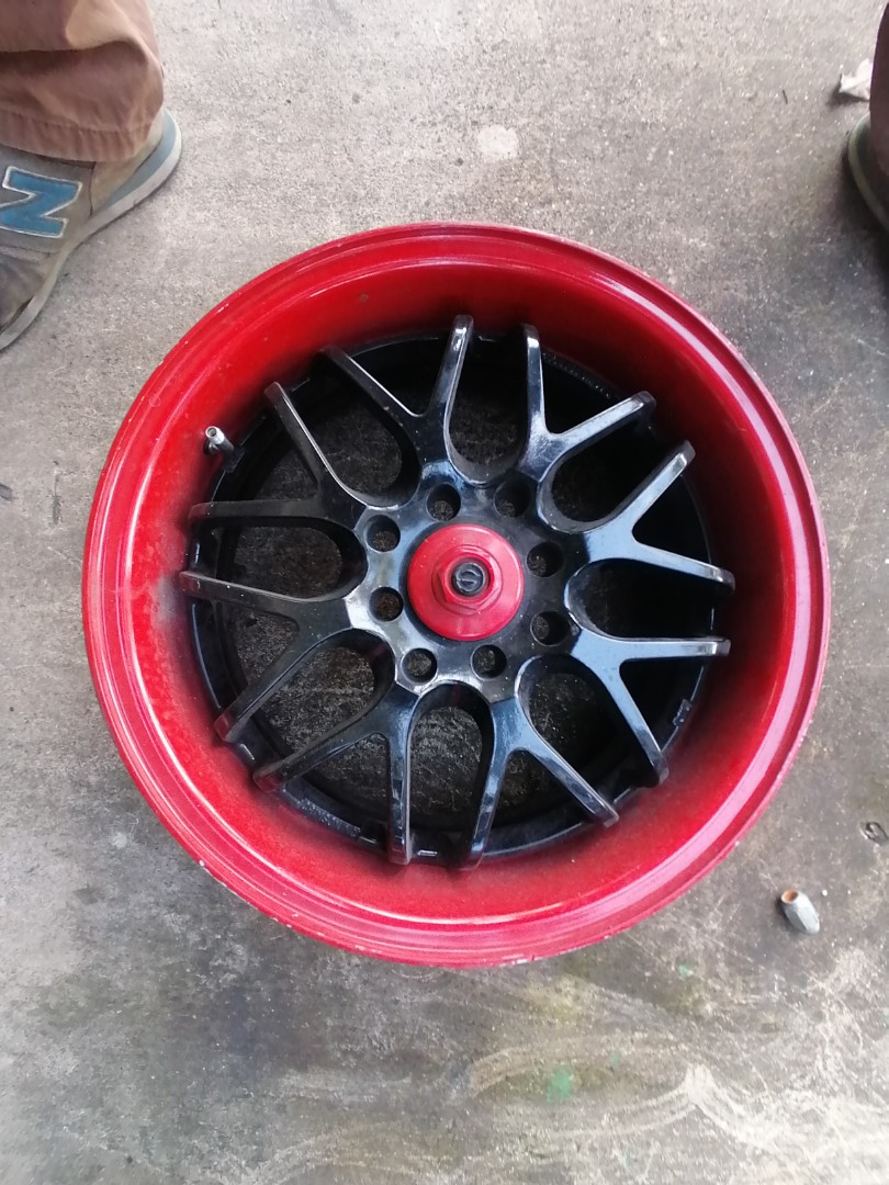 Sport rim original sparco racing 15x6.5jj pcd 4 x100/114 made in japan 2piece welding free pos