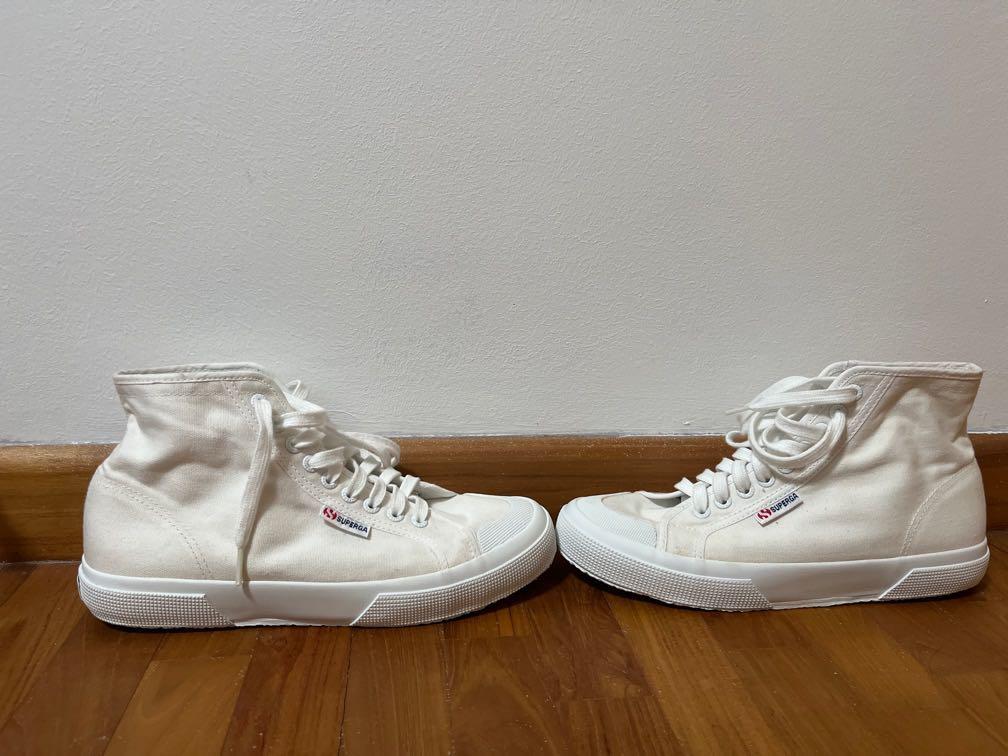Superga white high cut size 41 Men s Fashion Footwear Sneakers