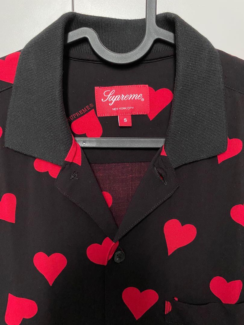 supreme 17ss Hearts Rayon Shirt XL-