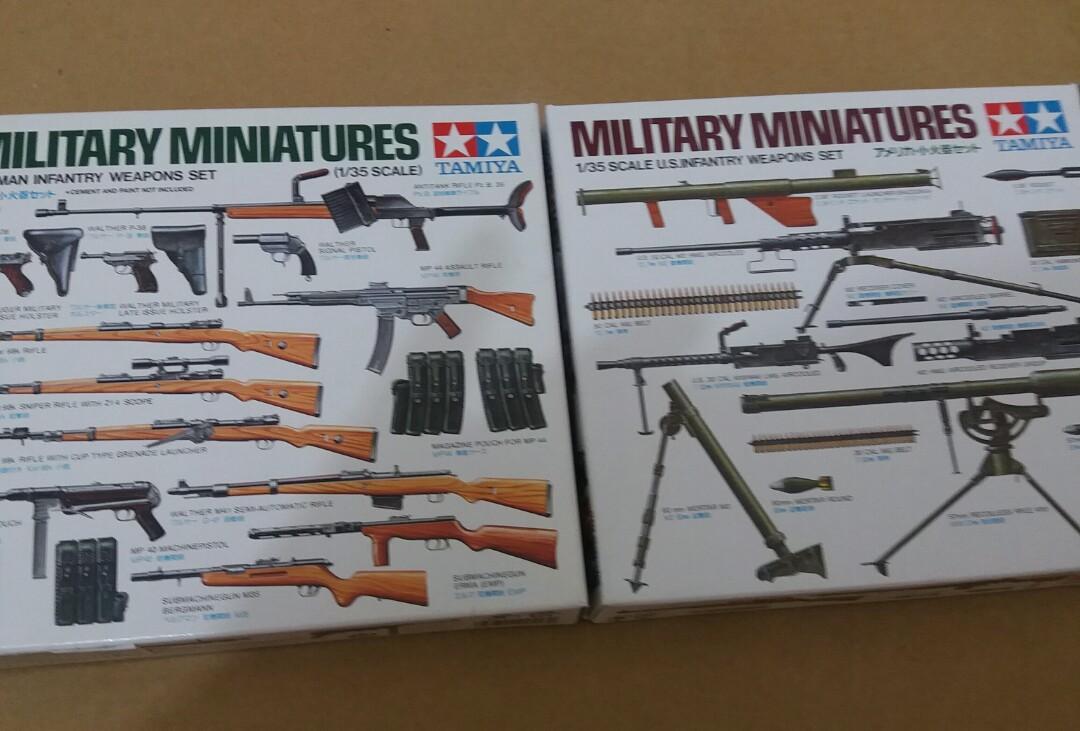 Tamiya 田宮1 35 美軍德軍步兵武器庫 興趣及遊戲 玩具 遊戲類 Carousell