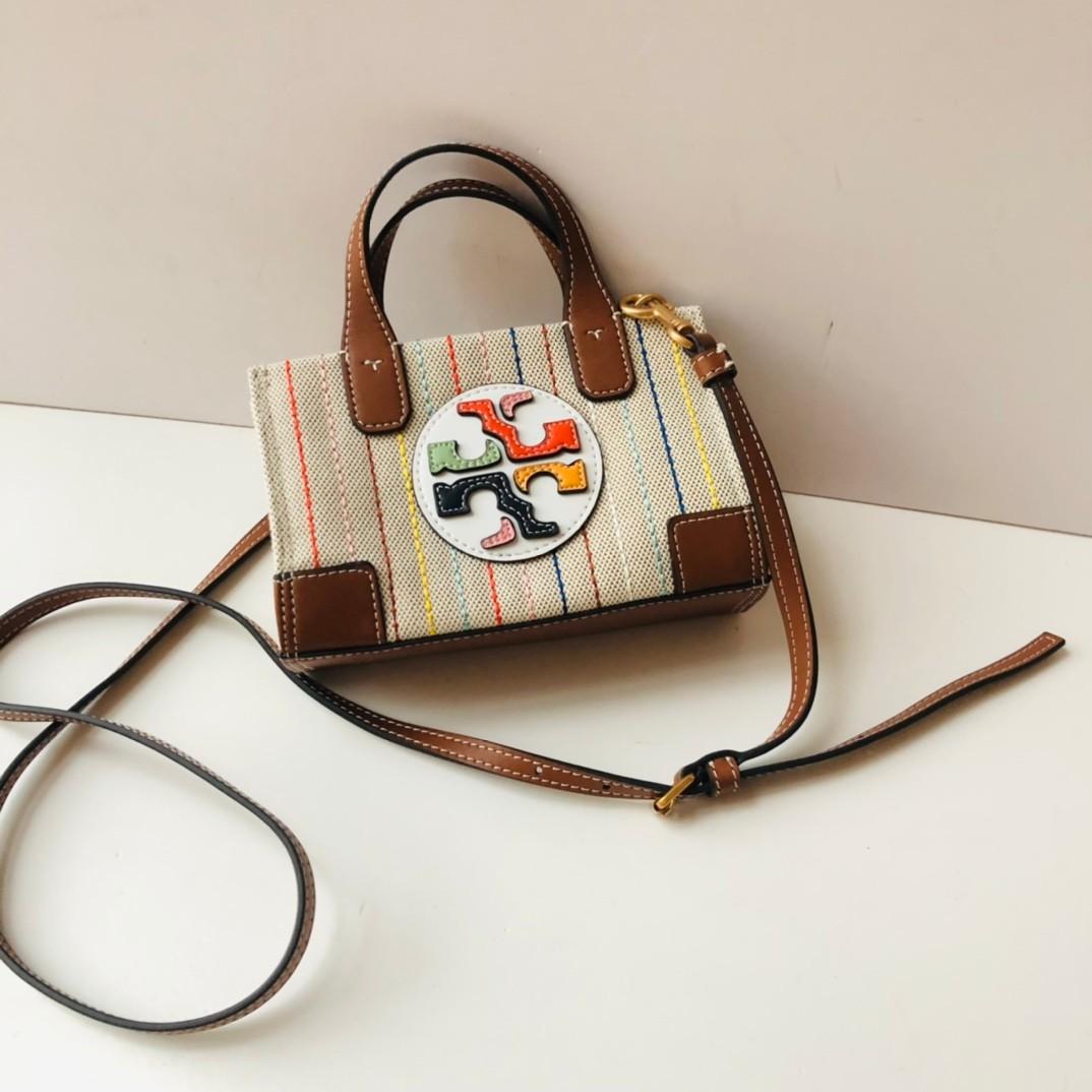 Tory burch ella hot sale mini canvas tote