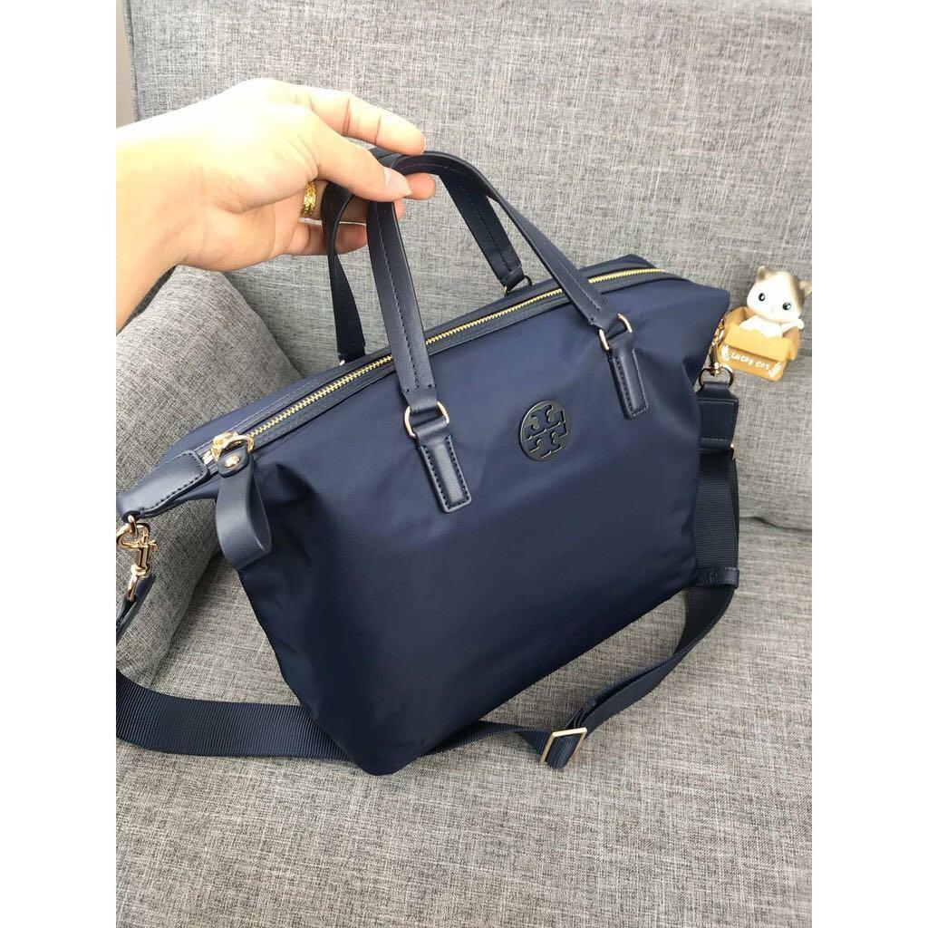 Tory Burch Tilda Nylon Tote Bag Fesyen Wanita Tas Dompet di Carousell
