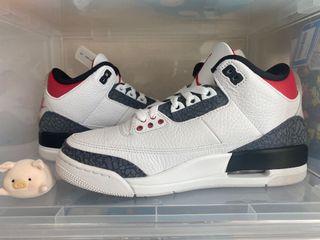 【US7】AJ3 Fire red  air Jordan 3 Retro SE Denim Fire Red 火焰紅