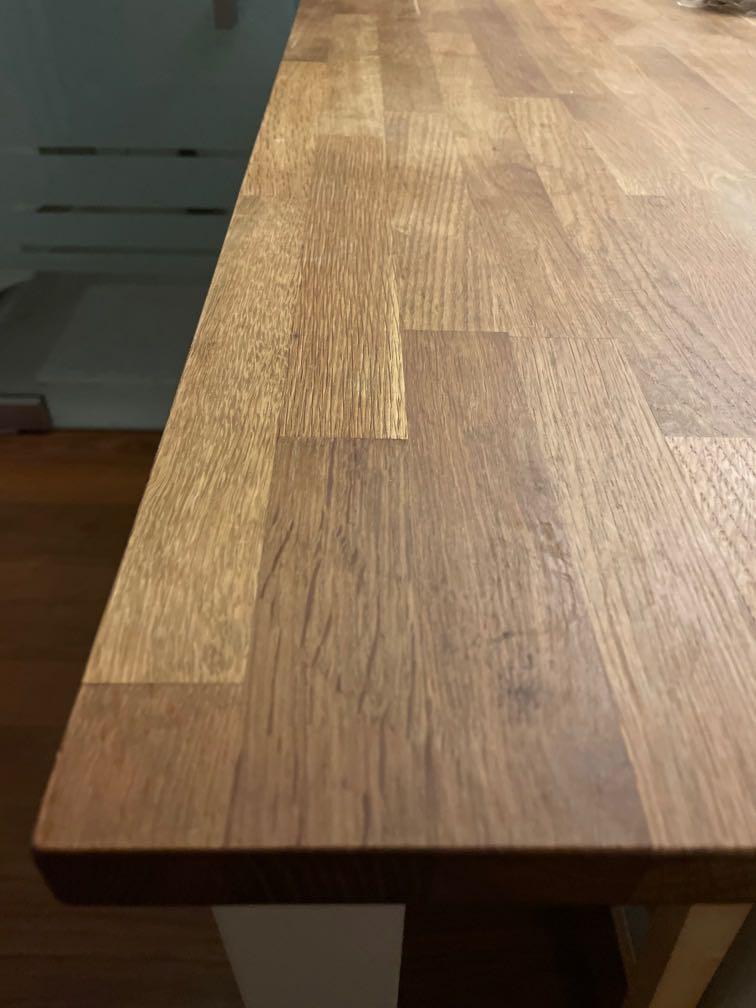 VADHOLMA Kitchen island, offwhite/oak, 傢俬＆家居, 廚具和餐具, 其他廚具和餐具 Carousell