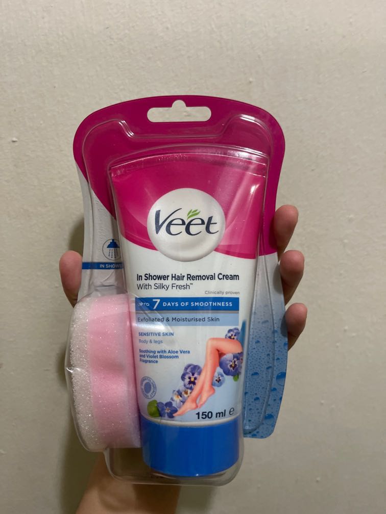 Veet In Shower Hair Removal Cream, Beauty & Personal Care, Bath & Body, Hair Removal on Carousell