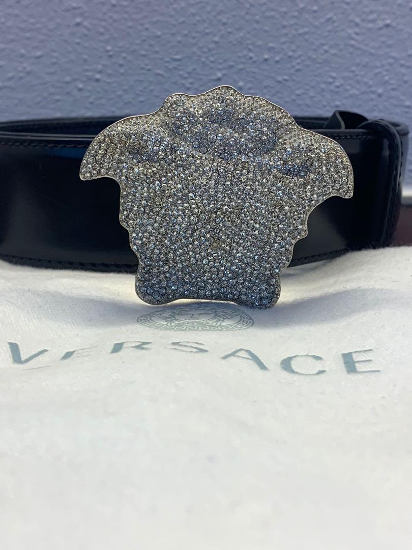 Versace La Medusa crystal embellished belt