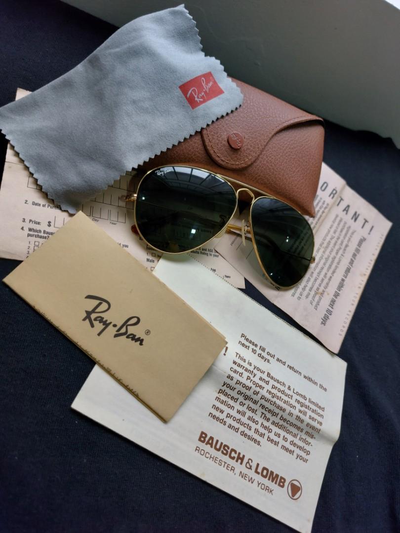 Vintage BL rayban aviator in G15 lenses early 80s, Women's Fashion, Watches  & Accessories, Sunglasses & Eyewear on Carousell