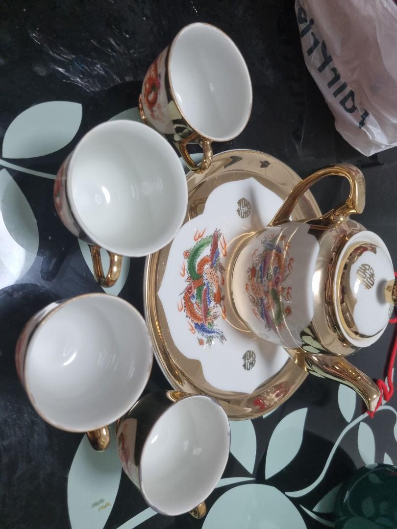 Vintage Eiho wedding tea set, Furniture & Home Living, Kitchenware & Tableware, Coffee & Tea