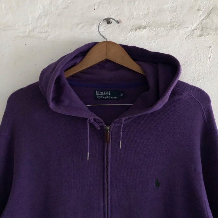 Purple ralph lauren hoodie discount