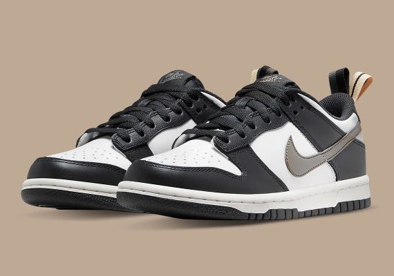 dunk low grey white black