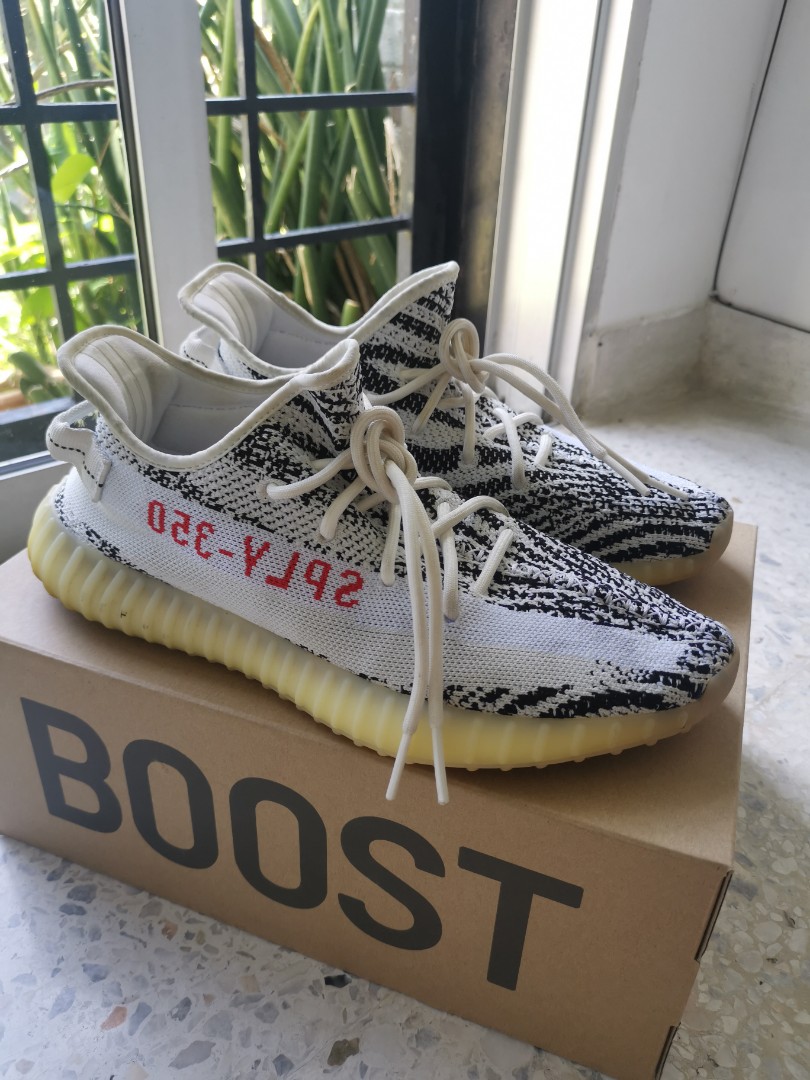 YEEZY BOOST 350 ZEBRA, Men's Fashion 