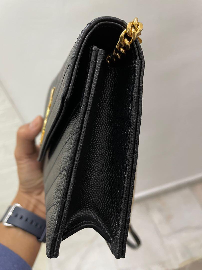 YSL small WOC black GHW, Luxury, Bags & Wallets on Carousell