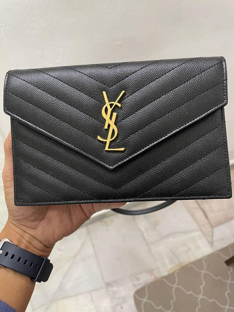 YSL small WOC black GHW, Luxury, Bags & Wallets on Carousell