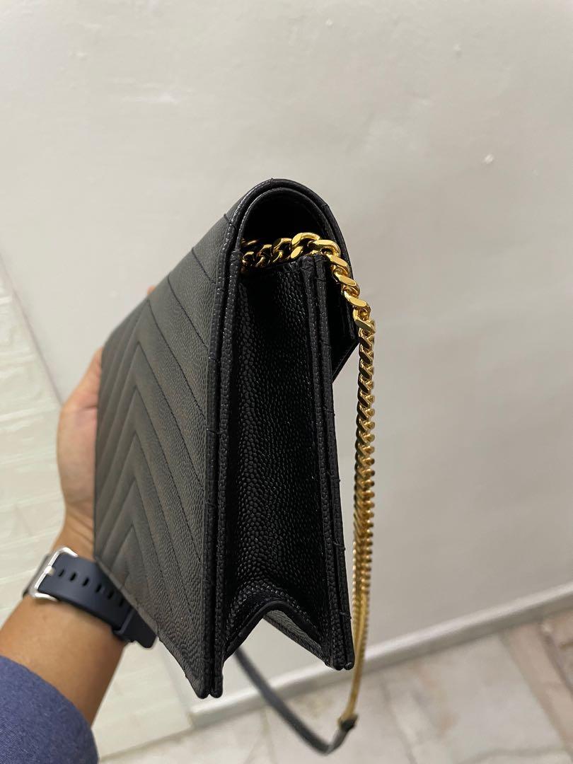 YSL small WOC black GHW, Luxury, Bags & Wallets on Carousell