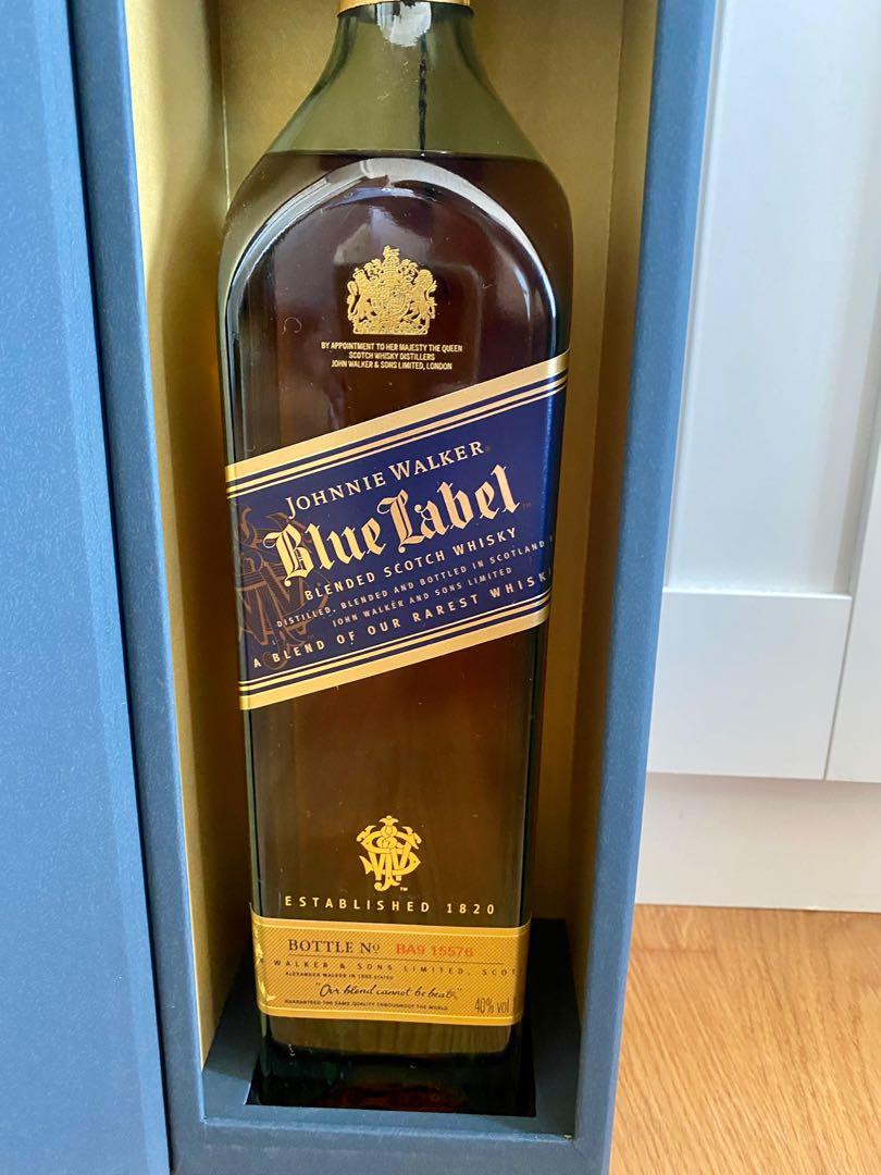 1 Litre) Johnnie Walker Blue Label, 嘢食& 嘢飲, 酒精飲料 ...