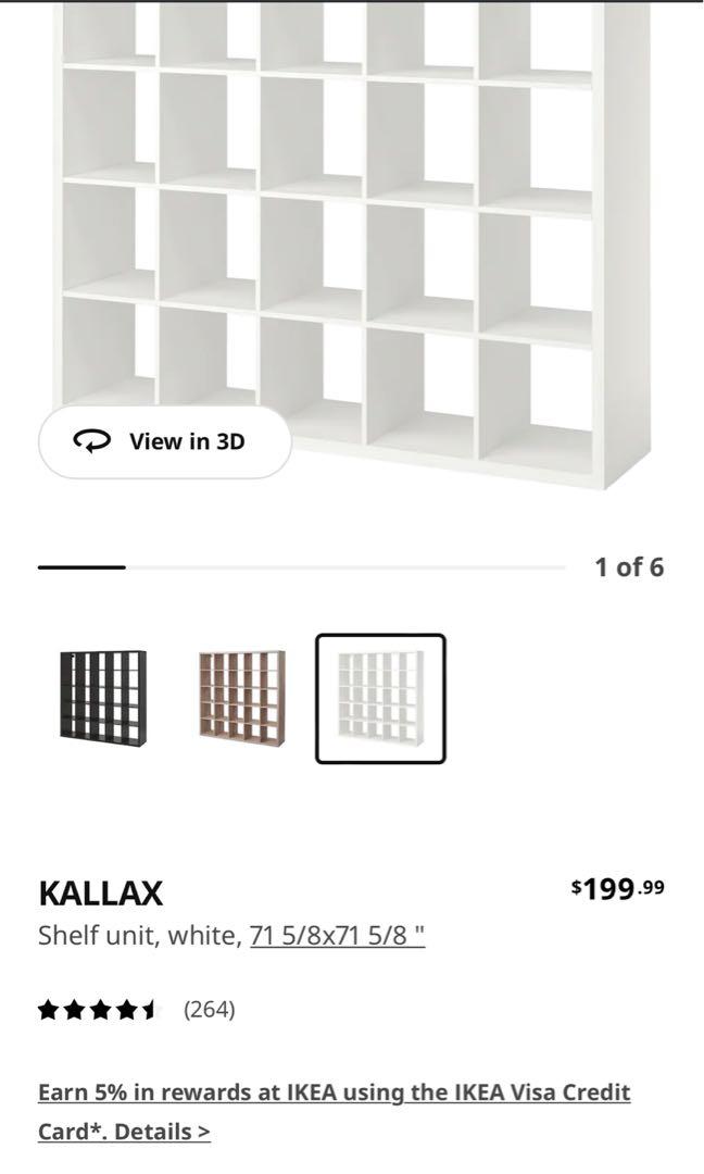 5x5 Ikea Kallax Shelving Unit Furniture And Home Living Furniture