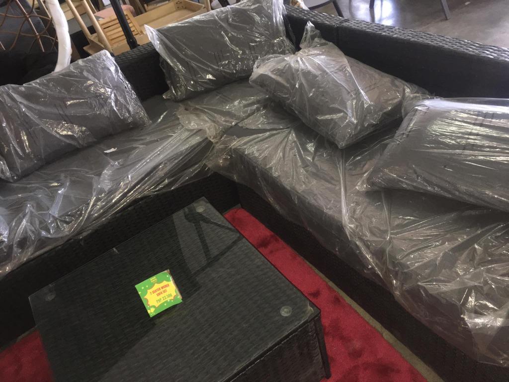 🤩7 SEATER WICKER SOFA SET🤩 (Category: Sofas) located in San Pedro. Submitted by aussie.surplustore (Listing ID 1153595327, Image 1). Description: 🤩7 SEATER WICKER SOFA SET🤩 PRICE: 22,500 📌 All items are from Australia SURPLUS/USED or MALL PULL OUT Tested and Working 📍MODE OF PAYMENT: GCash or Bank Transfer NO COD TRANSACTION payment first only. .