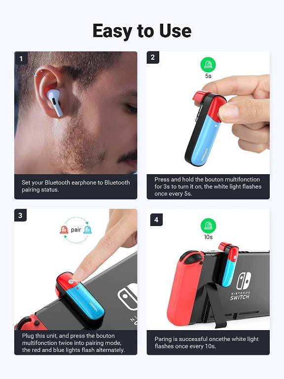 Transmisor bluetooth on sale switch