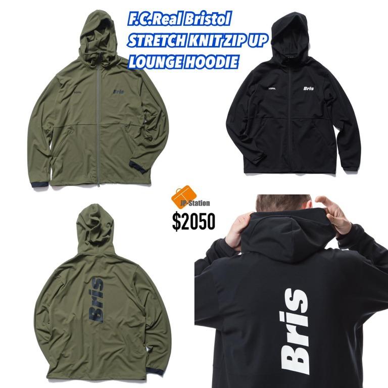 FCRB STRETCH KNIT ZIP UP LOUNGE HOODIE