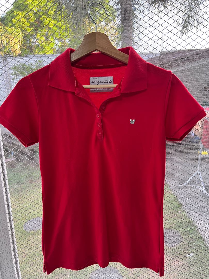 Aeropostale red polo shirt, Babies 