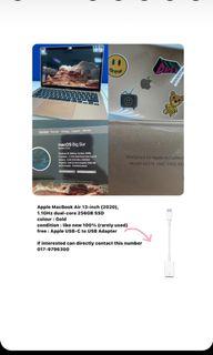 Apple MacBook Air 13-inch (2020), 1.1GHz dual-core 256GB SSD - Gold