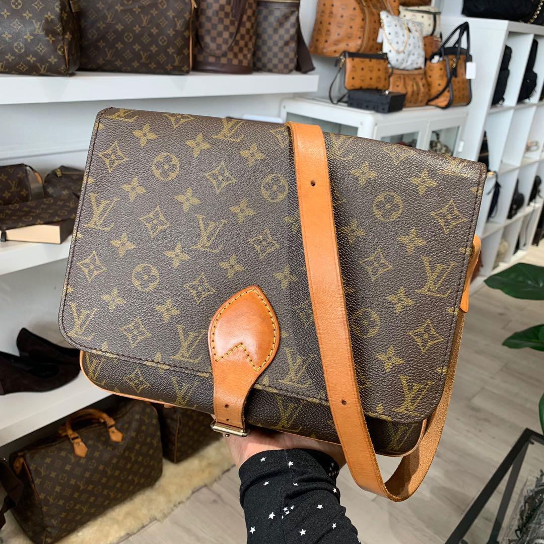 Authentic Louis Vuitton Cartouchiere GM Crossbody Bag, Luxury