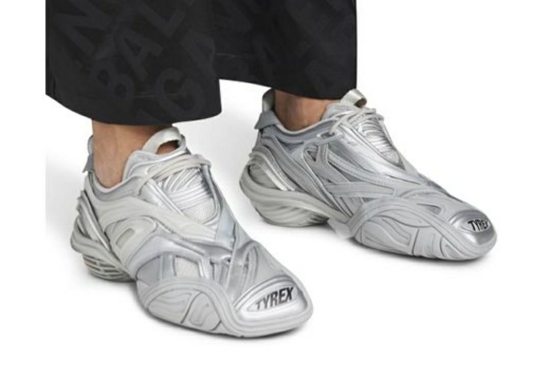 BALENCIAGA TYREX SILVER 42 Balenciaga tyrex sneakers shoes in