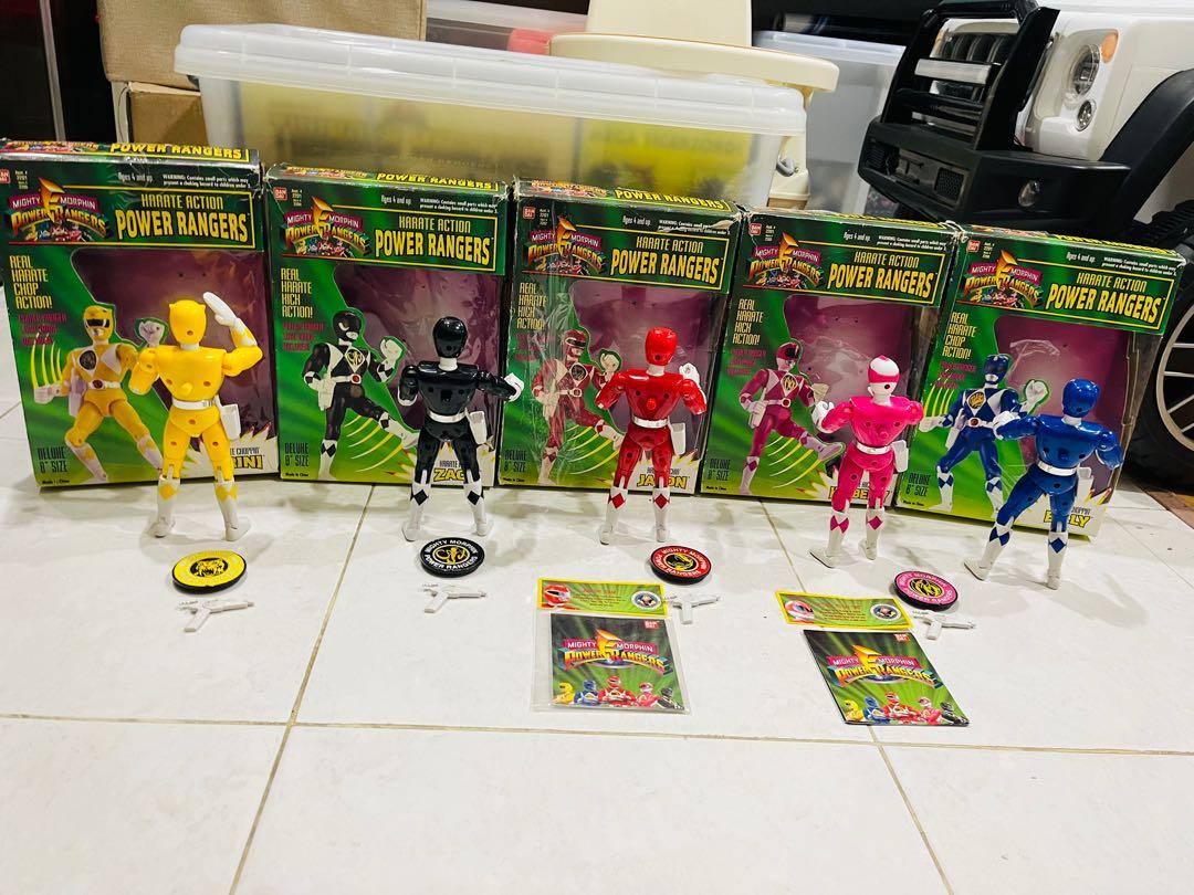 BANDAI 1993 VINTAGE KARATE ACTION MIGHTY MORPHIN POWER RANGERS