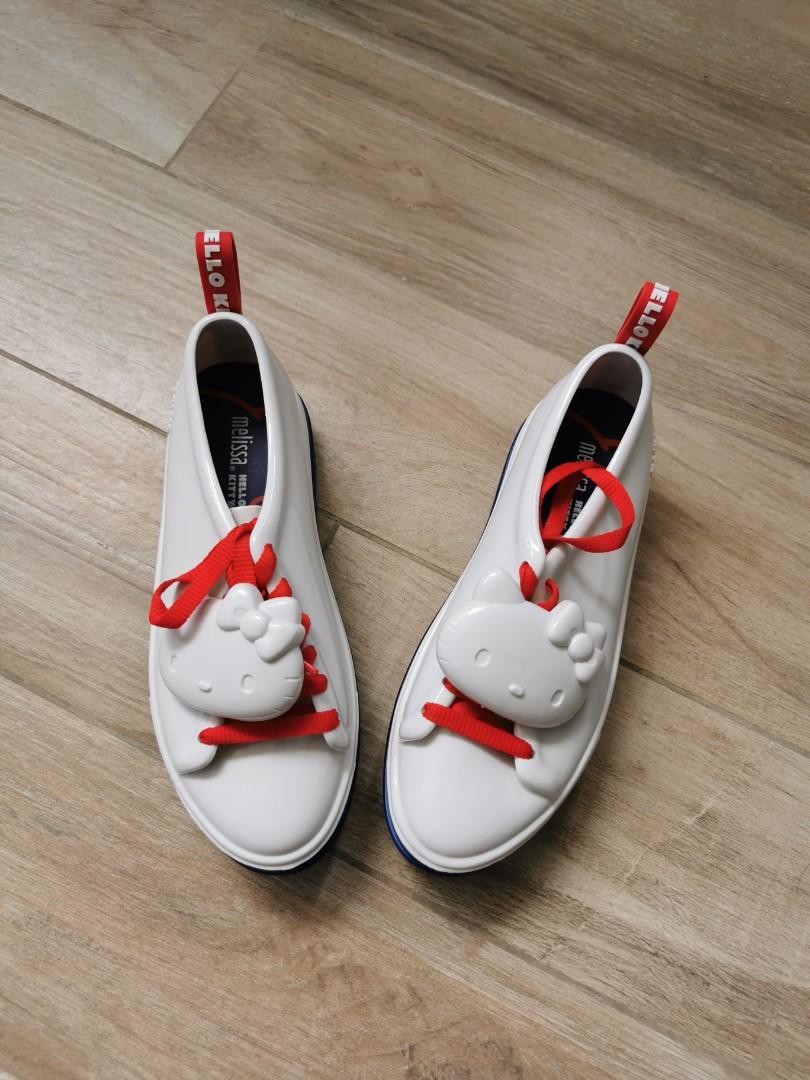 BNWT Melissa Be Hello Kitty Sneakers White