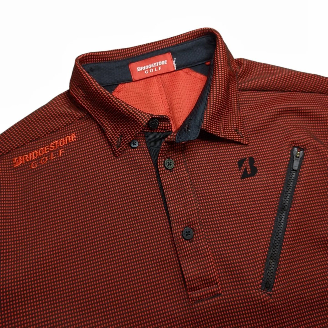 Bridgestone golf polo shirt men original kaos kerah pria golf second