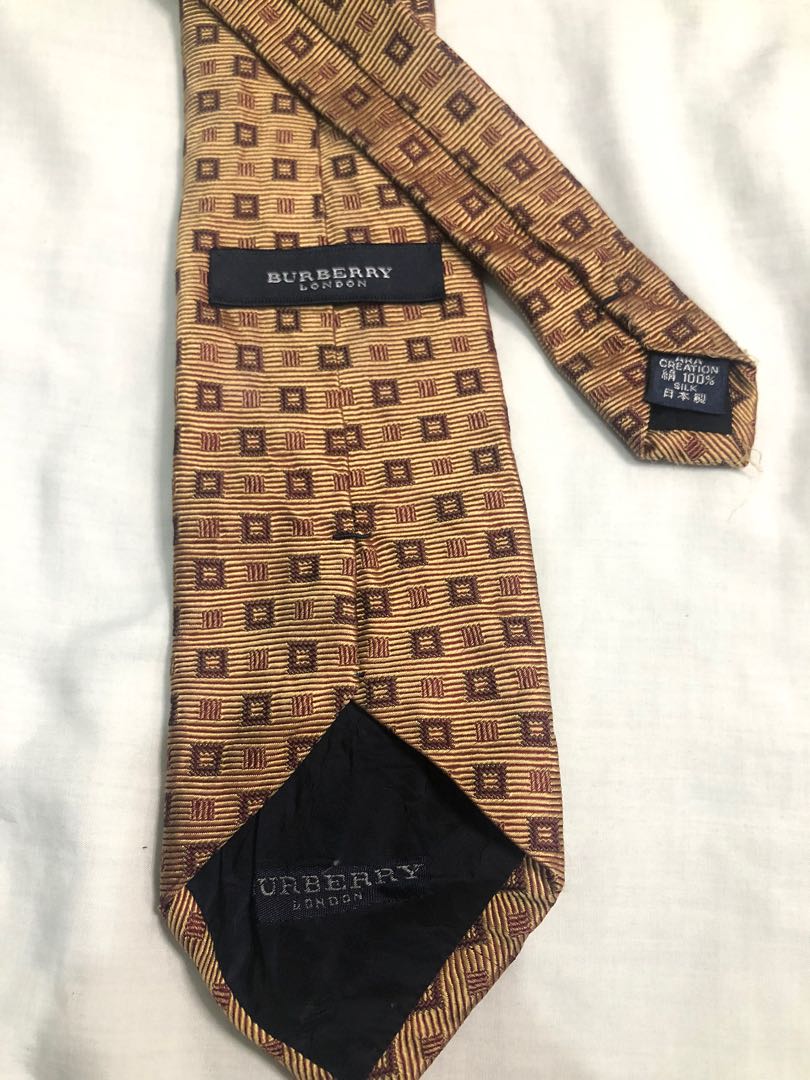 Burberry Necktie, Men's Fashion, Tops & Sets, Tshirts & Polo Shirts on  Carousell