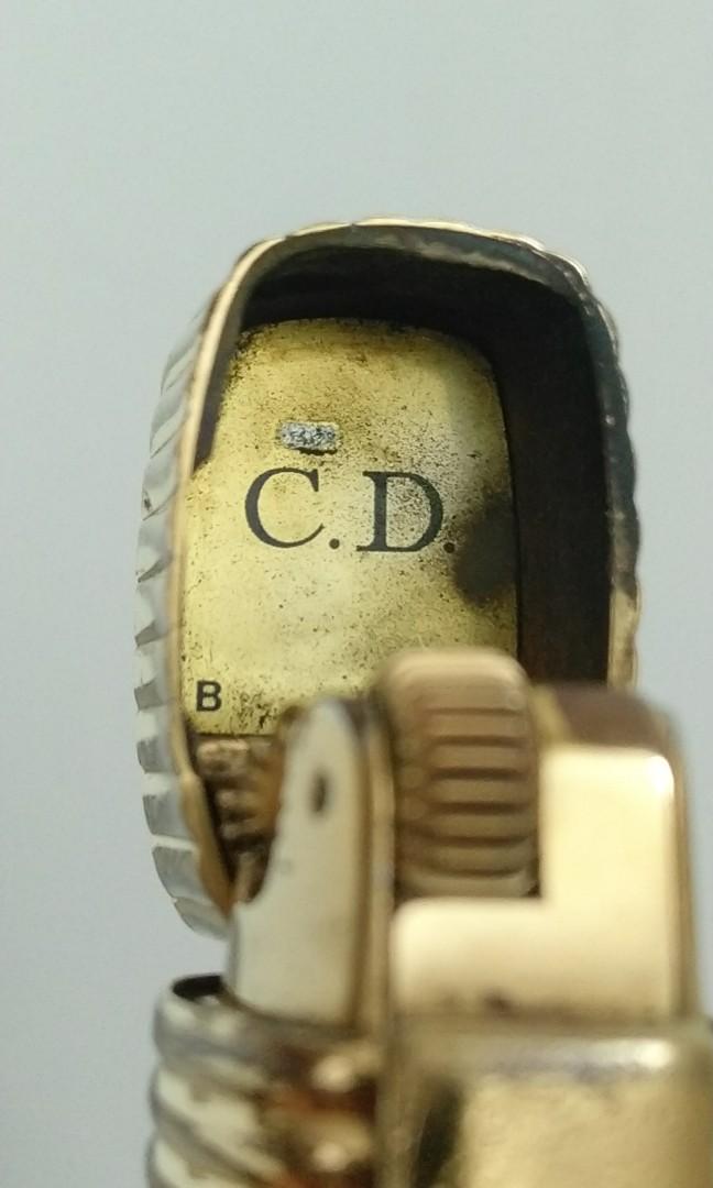 Christian Dior gold lighter Swiss made, Everything Else on Carousell