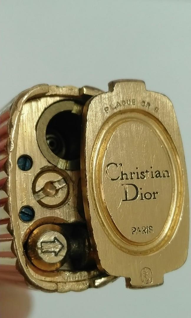 Christian Dior gold lighter Swiss made, Everything Else on Carousell