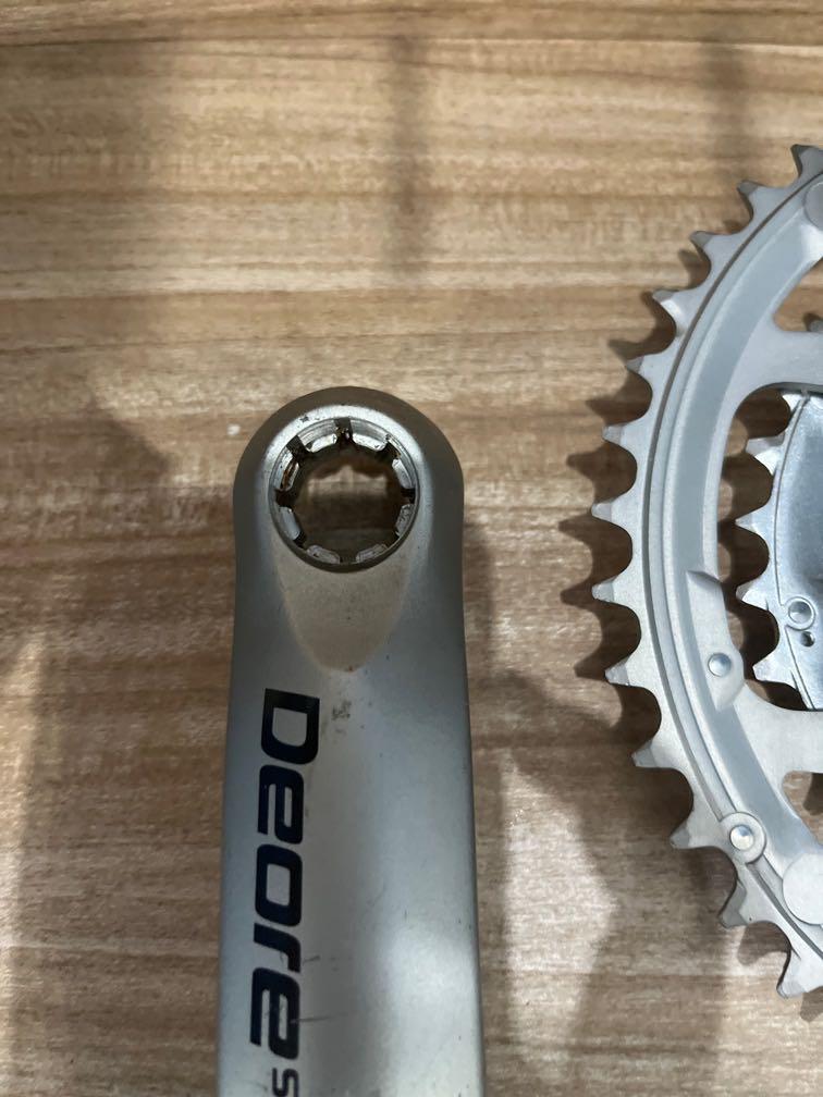 Classic Shimano Deore 9 speed crank crankset Sports Equipment Bicycles Parts Parts Accessories on Carousell