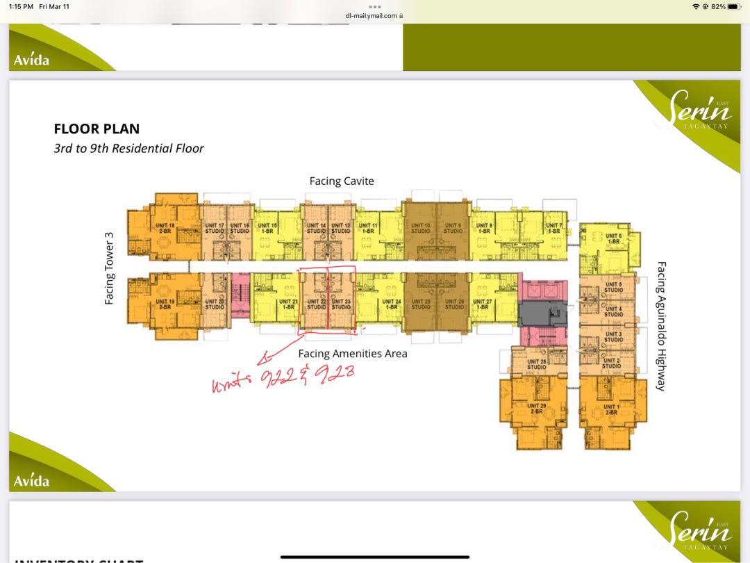 Condo in Tagaytay For Sale Studio unit Good For Rental Business beside Ayala Mall 11k monthly