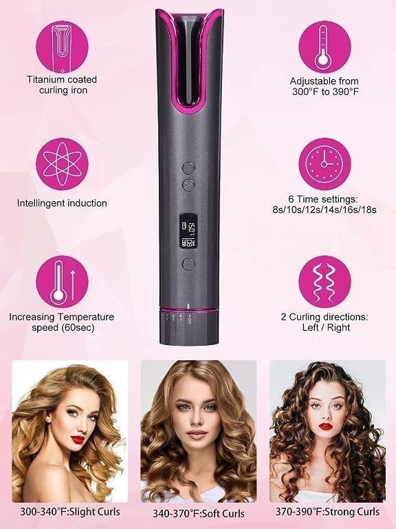Travel curling iron on sale cordless