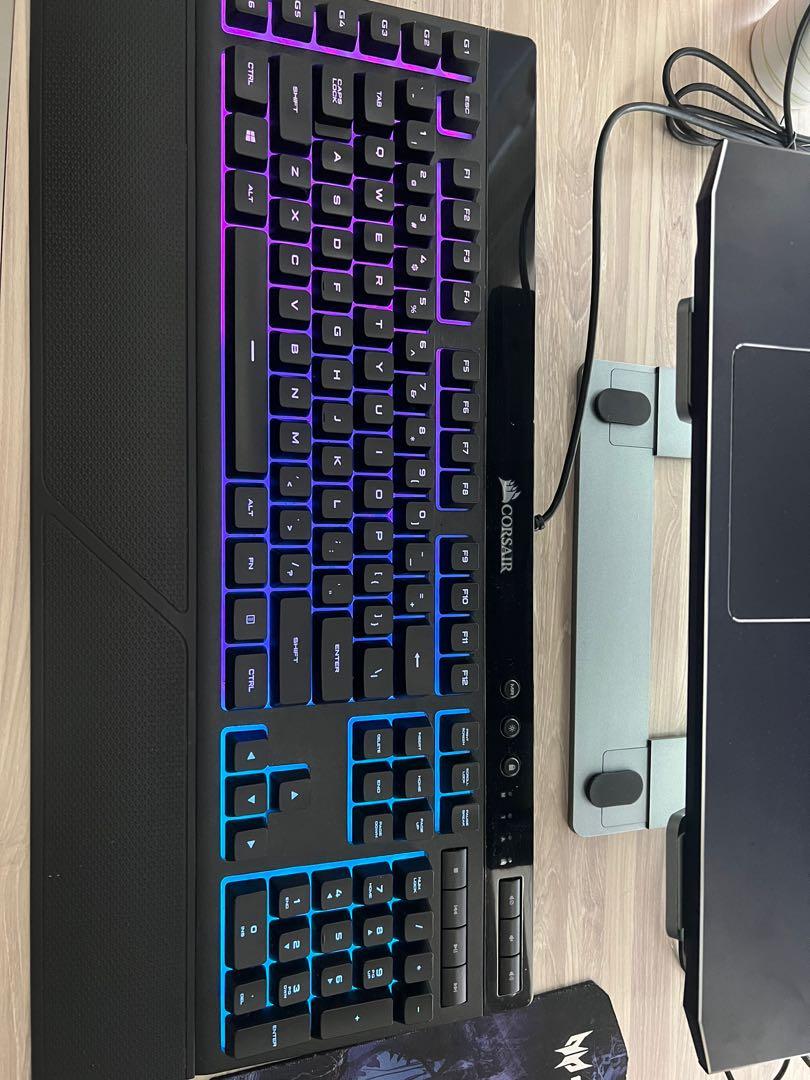 Corsair K55 keyboard (still has plastic over label ...