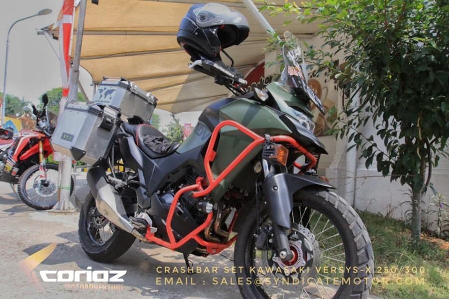 Crashbar Engine Guard For versys x 250 300 by Coriaz Motoadventure