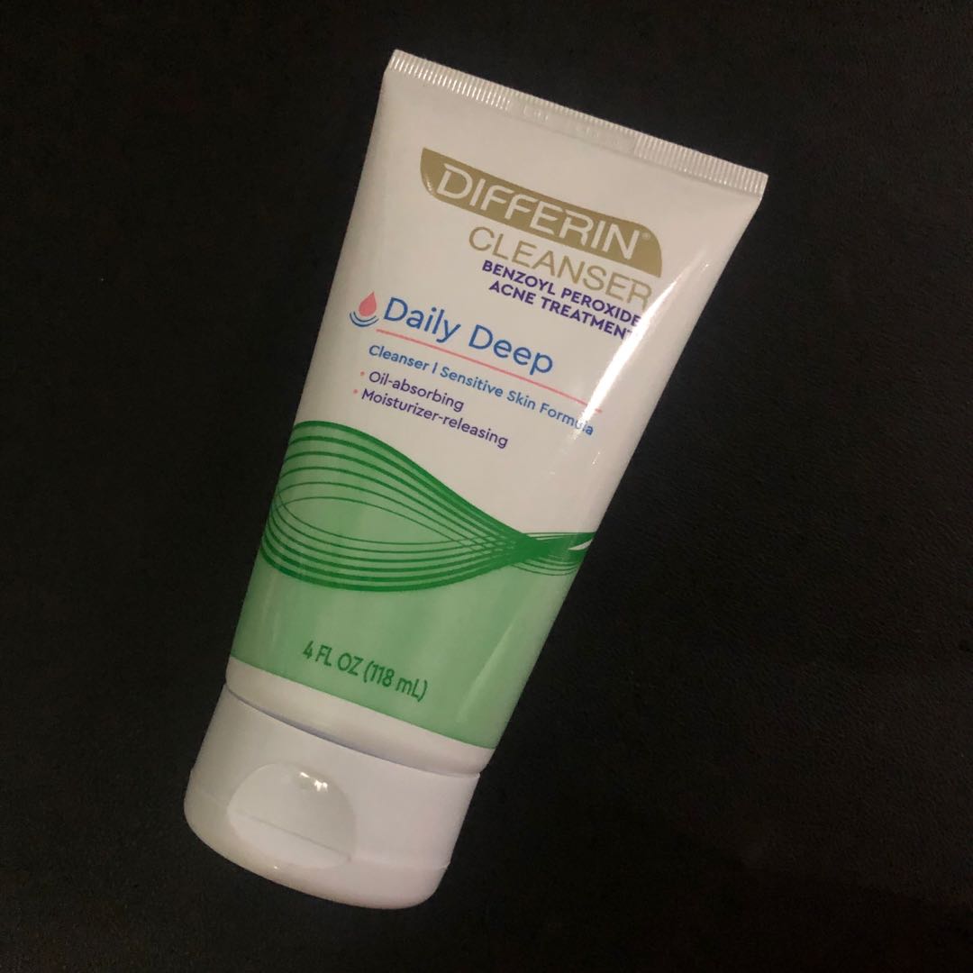 Differin Benzoyl Peroxide Acne Treatment Daily Deep Cleanser, Beauty