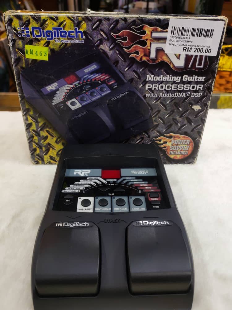 Digitech RP70 Guitar Multi Effect Pedal, Hobbies & Toys, Music & Media
