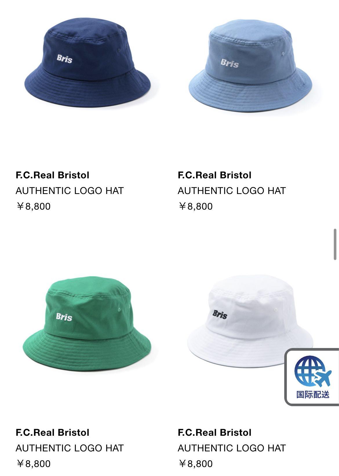 FCRB BRISTO AUTHENTIC LOGO HAT 22ss 今季新款漁夫帽, 男裝, 手錶及