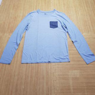 Giordano Tee World Without Strangers Light Blue - Medium