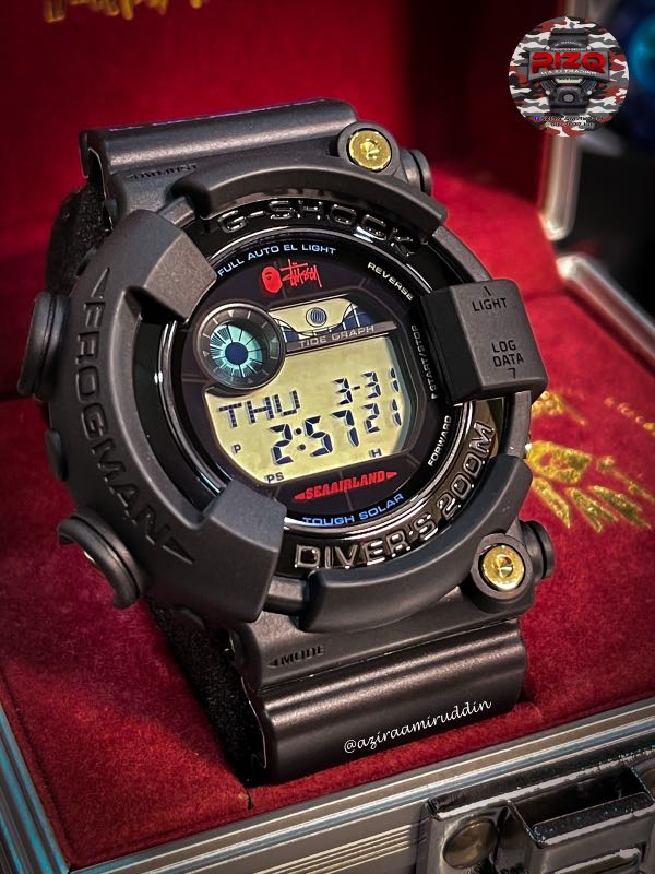 G-Shock Frogman Stussy Bape, Men's Fashion, Watches & Accessories