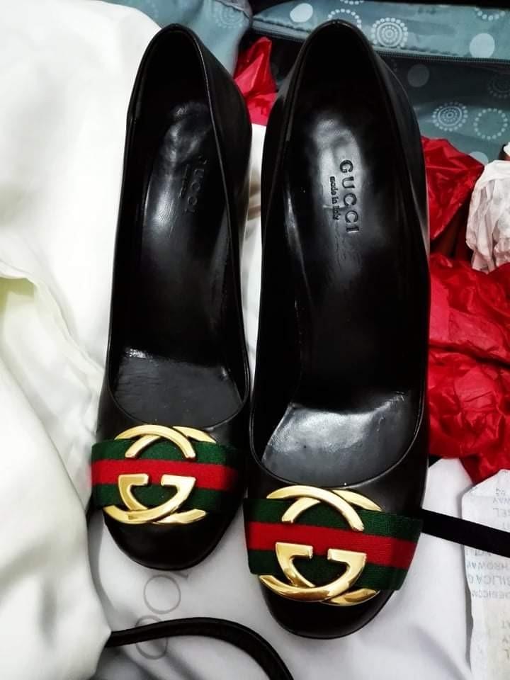 Red gucci shoes heels Clearance