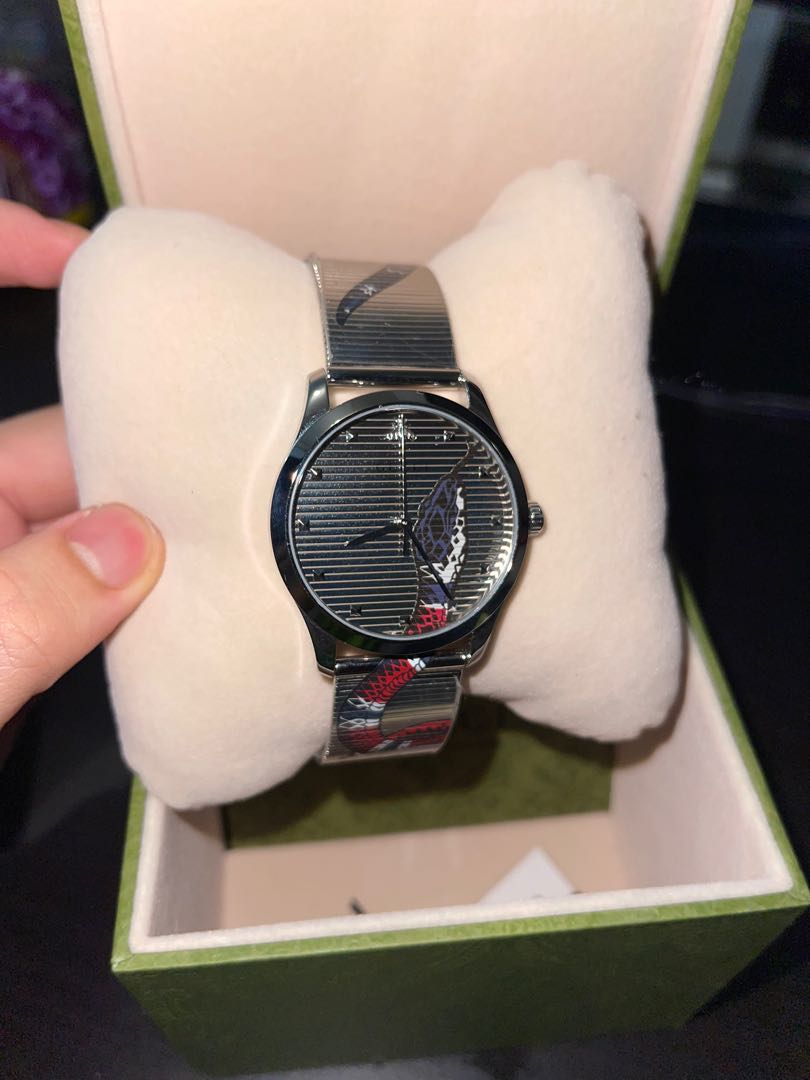 Gucci Kingsnake 38mm watch, Luxury 